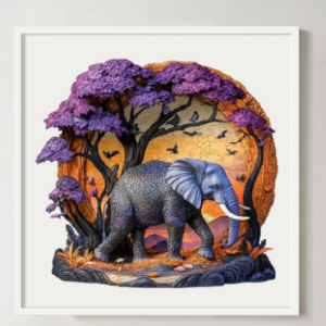 Beautiful 3-D dffect, wooden jigsaw puzzle